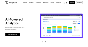 The website of Thoughspot.